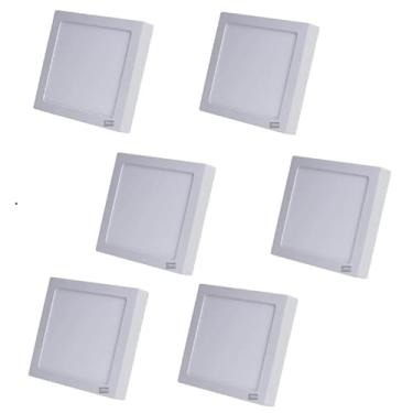 Imagem de KIT 6 Plafon LED sobrepor quadrado 30X30cm 24W 6500k LUMANTI