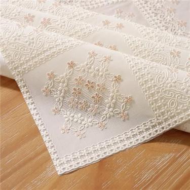 Imagem de Toalha de mesa floral de vinil para mesas de jantar, toalha de mesa retangular rústica de fazenda, elegante, vintage, flor 3D, toalha de mesa à prova d'água, para decoração de festa na cozinha, estilo