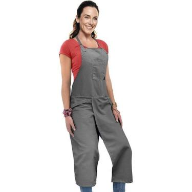 Imagem de Avental impermeável de nylon com pernas divididas para mulheres, 110x6