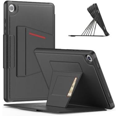 Imagem de Gylint Capa para Samsung Galaxy Tab A9+ de 11 polegadas 2023, capa fólio de couro PU premium com suporte para tablet Galaxy Tab A9 Plus (SM-X210/X216/X218) preta