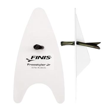 Imagem de FINIS Freestyler Hand Paddles - Freestyle Swim Training Aid - Melhora a Técnica de AVC - Júnior - Branco