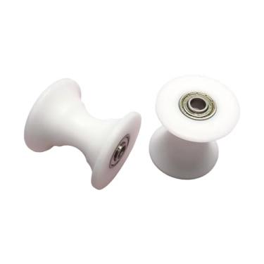 Imagem de menolana Conjunto de 2 polias de rolamento para máquina de remo e aparelho abdominal, resistentes e duráveis, ideais para exercícios em casa, estúdio academia.