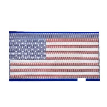 Imagem de Bandeira Matte Xprite Grill malha Inserir americano de malha de aço Grille grade para 2007-2018 Jeep Wrangler JK JKU