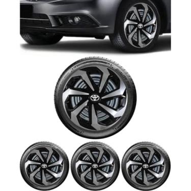 Imagem de Jogo 4 Calotas Spider aro 15 Compátivel Com Toyo Yaris Hatch Sedan 2018 Até 2024