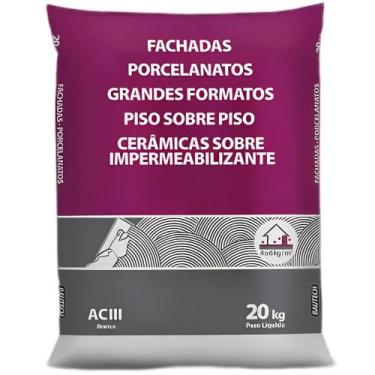 Imagem de Argamassa ACIII Branca com 20 Kilos - 5827 - BAUTECH