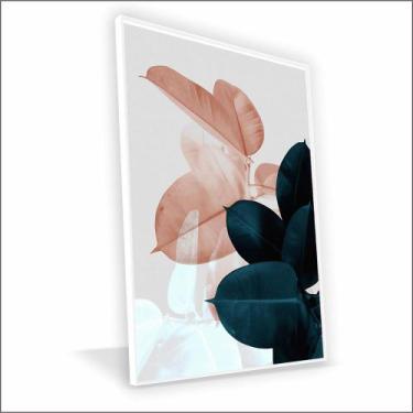 Imagem de Quadro Folhagem Rose Canvas Sem Vidro - Center Molduras, 60x40 Caixa, 