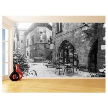 Imagem de Papel De Parede 3D Cidade Antiga Europeia Vila 3,5M Cda64 - Você Decor