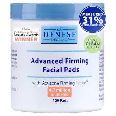 Imagem de Dr. Denese SkinScience Advanced Firming Facial Pads Exfoliator & Deep Pore Face Cleanser, Toner & Skin Care Glycolic Acid, Peptides & Aloe - Vegan, Paraben-Free, Cruelty-Free - 100 Count