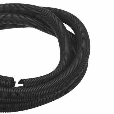 Imagem de DMiotech Tubo dividido de tear de arame de 15,2 m, protetores de cabo de conduíte flexível para animais de estimação para escritório, casa, jardim, preto