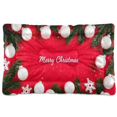Imagem de SEHANY Cama de bola de Natal para cães e gatos com fundo antiderrapante, cama de canil, colchão macio para animais de estimação, lavável, almofada de cama para cães pequenos, médios e grandes, gatos
