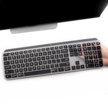 Imagem de Capa para teclado Logitech MX Keys S/MX Keys Advanced Illuminated Wireless Keys, Logitech MX Keys Craft Advanced Wireless Keyboard Protective Skin - Preta