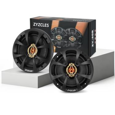 Imagem de ZYZCLES Alto-falantes coaxiais de carro Hi-Fi atualizados 2026 de 16,5 cm, potência máxima de 800 W 200 W RMS, 4 Ohm, alto-falantes de carro com tweeters de domo balanceado PEI - Transforme sua