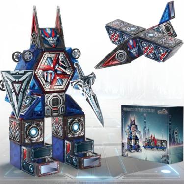 Imagem de Little Pi Magnetic Tiles Set Magnetic Blocks MegaBots 58 pcs