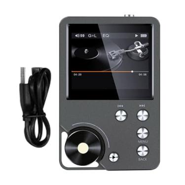 Imagem de Zhjvihx Leitor de MP3 HiFi, Leitor de Música de áudio Digital Portátil Sem Perdas de Alta Resolução Com Cartão de Memória de 64 GB, para Ouvir Música Em Casa No Carro e Gravação Em