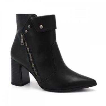 Imagem de Bota Ramarim Ankle Boot Salto Grosso Feminino-Feminino