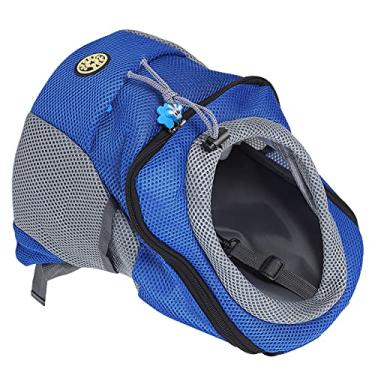 Imagem de Phefop Mochila para Animais de Estimação, Tecido Oxford, Conforto de Ventilação, Mochila Espaçosa para Cães para Viagens e Aventuras Ao Ar Livre (Azul)
