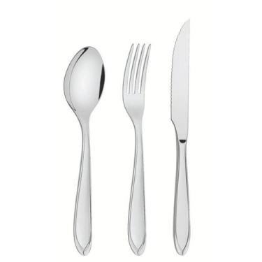 Imagem de Faqueiro Tramontina Laguna em Inox com Facas para Churrasco 100 Peças