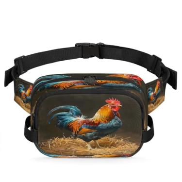 Imagem de Pochete animal dragão oceano legal para mulheres e homens com alça ajustável bolsa de cinto bolsa transversal bolsa de peito bolsa tiracolo bolsa tiracolo, Cor 19