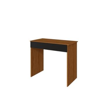 Imagem de Mesa Escrivaninha com 1 Gaveta Sevilha DRD Móveis (Freijó/Preto)
