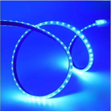 Imagem de Kit Mangueira LED Direta 5050/2835 IP65 120 LEDs por Metro – 1m a 10m 18W/m Bivolt 110V/220V(110v azul)