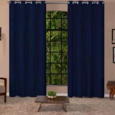 Imagem de Cortina Decoração Sala(AZUL MARINHO)