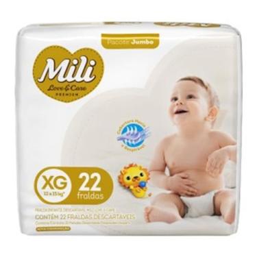 Imagem de Fralda mili love & care - pacote jumbo, XG