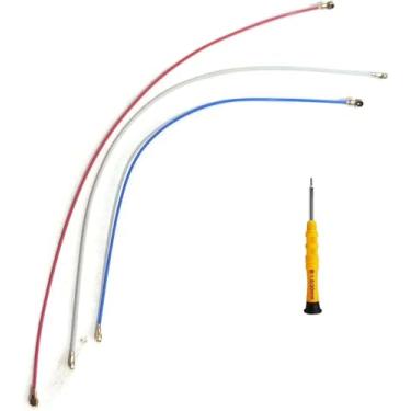 Imagem de 3 peças/conjunto de cabo coaxial flexível de antena para Samsung Galaxy S20 FE 5G peça de reparo de substituição