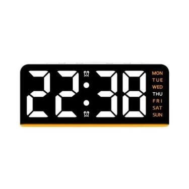 Imagem de Despertador Digital LED Com Duplo Alarme, Exibição De Data, Função Son