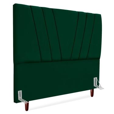 Imagem de Cabeceira Queen 160 Cm Com Frame Belgica Suede Verde Artte Verde