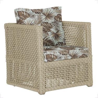 Imagem de 1 Poltrona Madri Alumínio Corda Náutica Estofado 6 Trama Rami