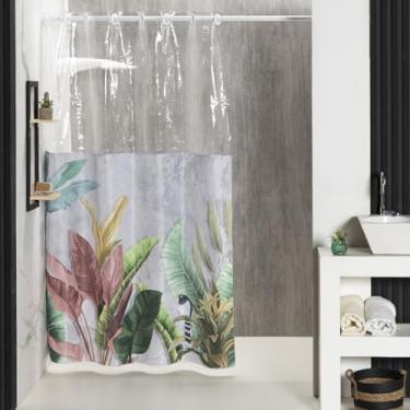 Imagem de Cortina para Box de Banheiro Impermeável com Ilhós (IBIZA)