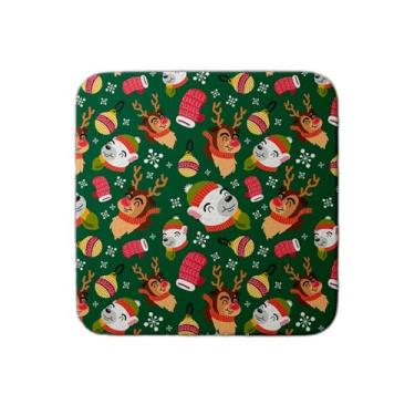 Imagem de Ladrilho Decorativo de Cerâmica Natalino Colorido Engraçado