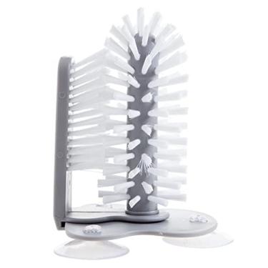 Imagem de POCREATION Escova de Lavar Com Ventosa de Parede, Cabo Duplo Desmontável para Limpeza Interna e Externa, Instalação Com Ventosa Firme, Feita de Material Plástico para Copos de Cerveja,