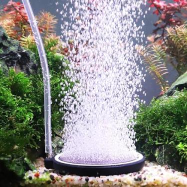 Imagem de Pedra Difusora para Aquário: Kit Difusor Silencioso de Alto Teor de Oxigênio Dissolvido para Aquários de água Doce ou Salgada e Bomba de ar Hidropônica (5cm)