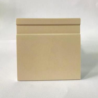 Imagem de Kit com 5 Barras Rodapé de Poliestireno 10cmX15mm Frisado Color 12m - 