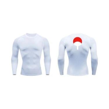 Imagem de Camiseta De Compressão Gráfica Masculina De Secagem Rápida, Camiseta A