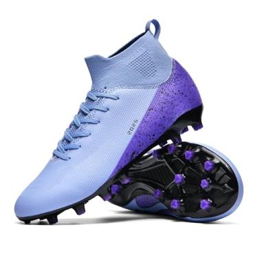 Imagem de TOPSFEBA Chuteiras de futebol para homens e mulheres, sapatos de futebol de interior, unissex, sapatos de beisebol juvenil, sapatos de rúgbi, adulto, AG FG TF, botas de futebol, largo, tênis de