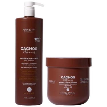 Imagem de Kit Ativador + Mascara Arvensis Cachos Naturais Cabelos Crespos Hidrat