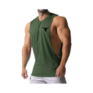 Imagem de Camiseta Sem Mangas Masculina Com Estampa De Touro Sexy, Estilo Muscul