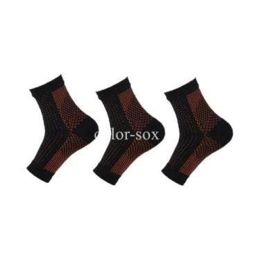 Imagem de Meias De Compressão Para Suporte De Tornozelo, 2 Pares, Design De Dedo