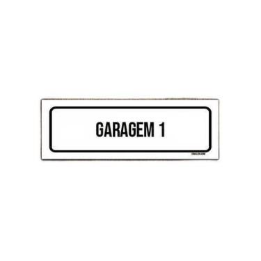 Imagem de Placa De Sinalização Setor - Garagem 1 (23X9) - Sinalizo.Com