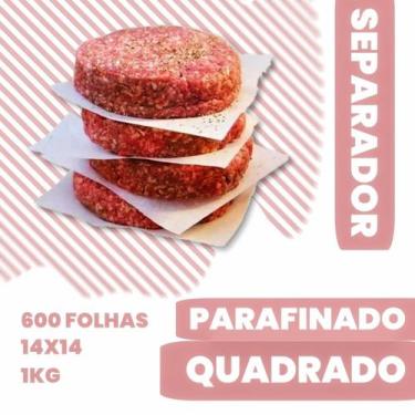 Imagem de Papel manteiga parafinado seararador carne hamburguer kit2u - Mamedes