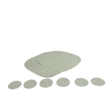 Imagem de Naroote Conjunto de Jogos Americanos de Dupla Face Em Couro PU, Porta-copos Laváveis, Antiderrapantes, Tapetes de Mesa de Jantar para Mesa de Cozinha, Interior, Exterior, Preto, 6 Jogos Americanos,