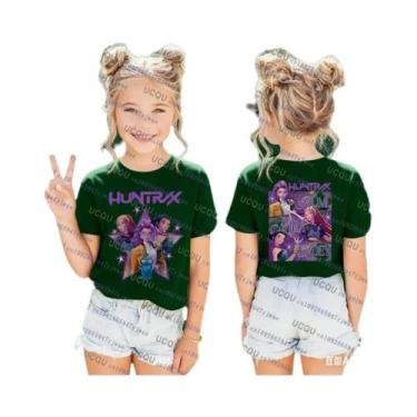 Imagem de Camiseta De Halloween Para Crianças Kpop Demon Hunters, Roupas Casuais