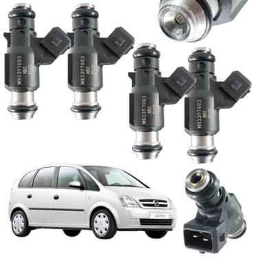 Imagem de 4 Bicos Injetores Meriva 1.8 8V Flex 2006 2007 2008 2009 - FJ10733, 93397803