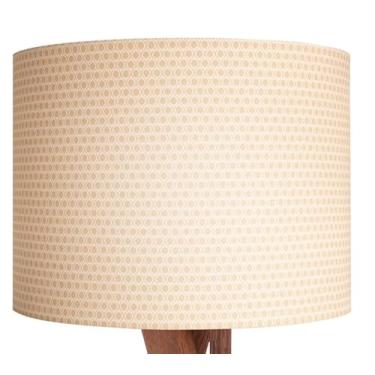 Imagem de Cúpula Avulsa de Abajur Cilíndrica Premium – 30cm x 20cm – Elegância e Conforto Visual (Bege Pontilhado)