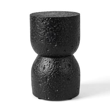 Imagem de AELS Rolha de porta decorativa texturizada de 2,5 kg, resistente e sem necessidade de broca, design de tambor portátil para uso interno e externo, ideal para pátio, quintal, jardim, decoração de casa