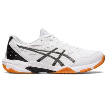 Imagem de ASICS Tênis masculino de vôlei Gel-Rocket 11, 12,5, branco/prata pura