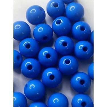Imagem de Miçanga Bola Azul Royal 8mm/ aprox.2100peças - 500g - La Mode Arte e C