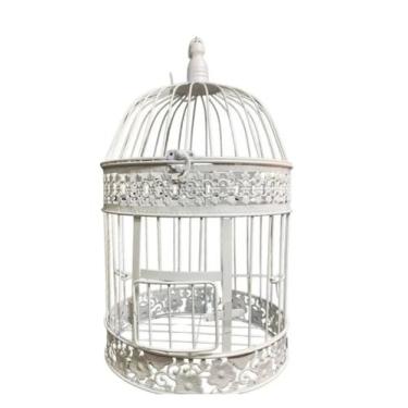 Imagem de Gaiolas Vintage Metal Redonda Arranjo De Flores Velas  42 CM/Enfeite/D